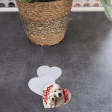 magnet coeur personnalisable
